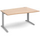 TR10 Cable Managed Wave Office Desk